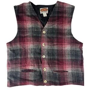 Paragraff Vintage Men's Size XL Wool Blend Button Front Vest